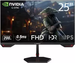 Žaidimų monitorius Rampage CRIMSON CR25R180 25'. 200HZ. 0.5MS. CSOT. IPS FHD FREESYNC/G-SYNC