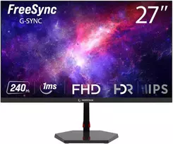 Žaidimų monitorius Rampage RAVEN RV27R240F 27" 240Hz 1ms IPS FHD Freesync/G-Sync plokščias