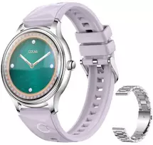 Išmanusis laikrodis COLMI L28 Smart Watch (Sidabrinis-violetinė + sidabrinis steel strap)