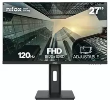 Monitorius Nilox NXM27REG1201, 68.6 cm (27"), 1920 x 1080 pikselių, Full HD, LED, 4 ms, Juodas