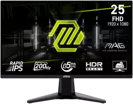 MSI MSI MAG 255FDE E20 Gaming Monitorius - 200 Hz, 0,5ms GtG Rapid IPS PANEL