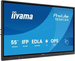 Monitorius Iiyama TE5513A-B2AG 55IN UHD IR 40P - TOUCH AG WITH INTERACTIVE ANDROI