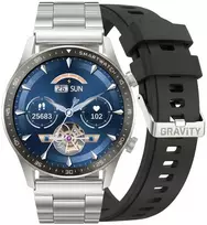 Išmanusis laikrodis Gravity Sidabrinė Bransoleta + Dirželis GT10-6