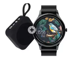 Telforceone „Forever“ išmanusis laikrodis „ForeVive 3 SB-340“ su juoda „Bluetooth“ garsiakalbiu, 3W