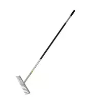 AW-Tools AWTOOLS GRĖBLYS METALINIS SU KOTU L140 16 DANTŲ