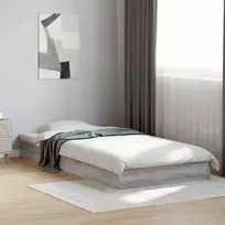 Lova Grindų lovos rėmas Pilka Sonoma 80 x 200 cm Apdirbta mediena