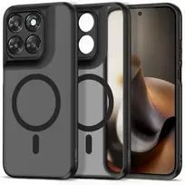 Tech-Protect MagMat MagSafe dėklas Motorola MOTO G67 / G77 MATINĖ juodos spalvos