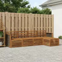 Lauko sofos komplektas 5 vnt. Natūrali