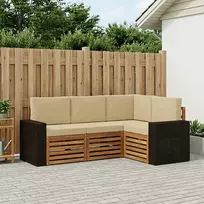 Lauko sofos komplektas 4 vnt. Poliesteris