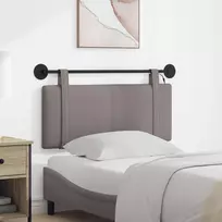 Pakabinamas lovos galvūgalis Su LED šviesa Taupe Audinys