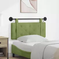 Pakabinamas lovos galvūgalis Šviesiai žalia Aksomas
