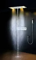 Steamtec Tolo lietaus dušas, 380x700 mm, 6 rankenėlių perjungiklis