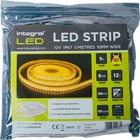 Sieninis šviestuvas Šiltos baltos spalvos apšvietimas LED 12V, 2m