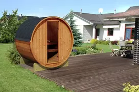 Pirties namelis - Terrace sauna, karščiu apdorota eglė