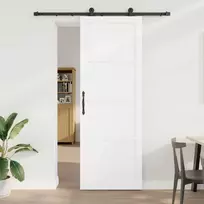 Slankios durys Balta ir juoda 83 x 232 cm