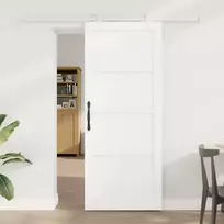 Slankios durys Balta 83 x 202 cm Pušies medienos masyvas
