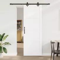Slankios durys Balta ir juoda 83 x 232 cm