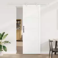 Slankios durys Balta 83 x 232 cm Pušies medienos masyvas
