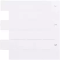 Metro plytelė 50 pcs Balta 30 x 30 cm Poliuretanas ir PET