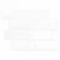 Metro plytelė 20 pcs Balta 29 x 21 cm Poliuretanas ir PET