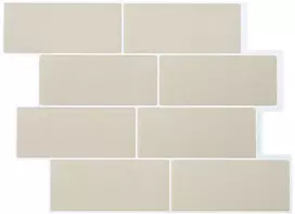 Metro plytelė 50 pcs Smėlio 29 x 21 cm Poliuretanas ir PET