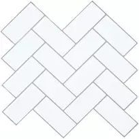 Žuvies kaulo plytelė 10 pcs Balta pilka 30 x 30 cm