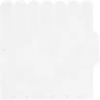 Pūkuota plytelė 10 pcs Balta 30 x 30 cm Poliuretanas ir PET