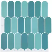Pūkuota plytelė 20 pcs Mėlyna 30 x 30 cm Poliuretanas ir PET