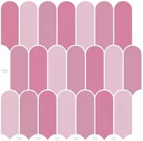 Pūkuota plytelė 10 pcs Rožinė 30 x 30 cm Poliuretanas ir PET