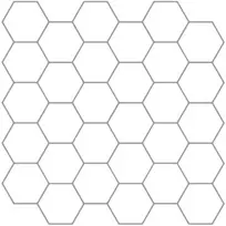 Heksagoninė plytelė 20 pcs Balta pilka 30 x 30 cm