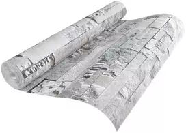3D akmens tapetai Pilka 10 x 0,53 m Nekvėpuojantis audinys