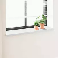 Langų palangė Balta 120 x 40 x 4,5 cm PVC