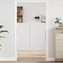 Sukamosios durys Balta 100 x 50 cm Pušies medienos masyvas
