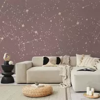 Fototapetai - Naktinis dangus pastelinės žvaigždės ir žvaigždynai