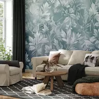 Fototapetai - Prislopinti turkio ornamentai subtilus augalinis raštas