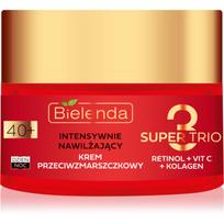Bielenda Super Trio intensyviai drėkinantis kremas nuo raukšlių 40+ 50 ml
