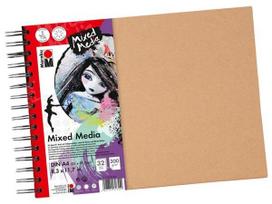 Universalus bloknotas Marabu Mixed Media A4/300g 32 lapų spiralinis kietais viršeliais