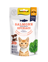 Gimcat Crunchy Snacks Salmon & Spinach traškūs skanėstai lašiša/špinatai 50g