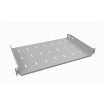 Stalflex ECO 19" 1U 300 mm lentynėlė RACK Stacionari RACK spintos lentynėlė, pilkos spalvos