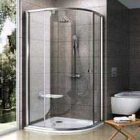 RAVAK PIVOT Pusapvalė dušo kabina PSKK3 90x90cm, satinas/satinas