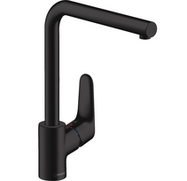 Virtuvės kriauklės maišytuvas Hansgrohe Focus M41 280 1jet, matinė juoda