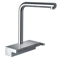 Virtuvės maišytuvas Hansgrohe AQUNO Select M81 2jet su ištraukiama žarna, chromas 73830000