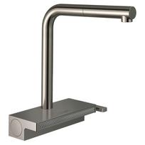 Virtuvės kranas Hansgrohe AQUNO Select M81 2jet su ištraukiamu snapu, nerūdijančio plieno 73830800
