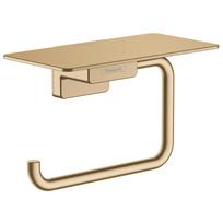 Tualetinio popieriaus laikiklis Hansgrohe AddStoris 41772140 su lentynėle, matinė bronza