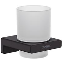 Hansgrohe AddStoris taurė su laikikliu, matinė juoda, 41749670