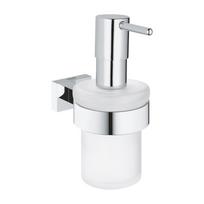 Grohe Essentials Cube skysto muilo dozatorius su laikikliu, chromas