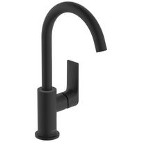 Vonios kambario praustuvo maišytuvas Hansgrohe Rebris E 210, su pop-up, matinė juoda