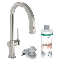 Virtuvės Maišytuvas Hansgrohe Aqittura M91 su filtravimo sistema 210, ištraukiama žarna, 76801800
