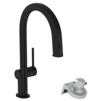 Virtuvinis maišytuvas Hansgrohe Aqittura M91 su filtravimo sistema 210, su ištraukiamu antgaliu, 76803670
