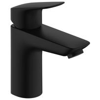 Voniaus praustuvo maišytuvas Hansgrohe Logis 100 su push-open ištekėjimo uždarymu, juodas matinė 71107670